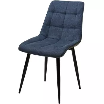 Стул 1983-86 темно-синий меланж/ RU-03 синяя сталь/ черный каркас M-City 628M03713 (4 шт.)