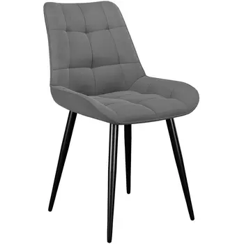 Стул 206М B22 GREY, ножки черные Dikline 00-00062235