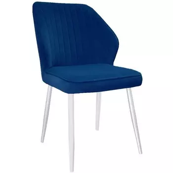 Стул 222М микровелюр Z20 синий, ножки белые Dikline 00-00063443