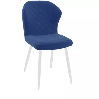 Стул 239М микровелюр Z20 синий, ножки белые Dikline 00-00063206