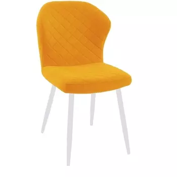 Стул 239М микровелюр Z280 апельсин, ножки белые Dikline 00-00063210