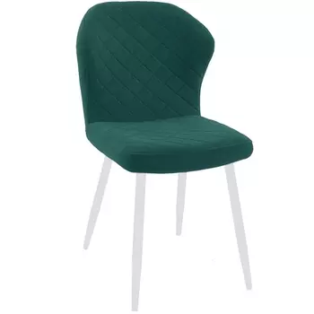 Стул 239М В10 GREEN, ножки белые Dikline 00-00064322