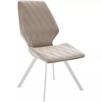 Стул 242M B03 BEIGE/ ножки белые Dikline 00-00062372