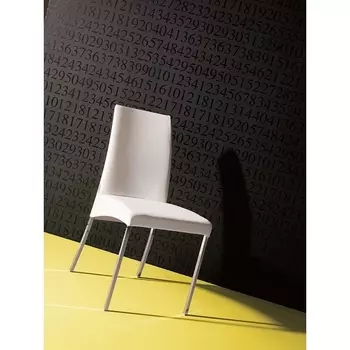 Стул 44,43 (G093 Хром/ айвори экокожа ) M-City Elias 44.43