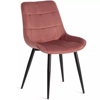 Стул ABRUZZO ( mod. 8060 ) / 1 шт. в упаковке (Металл,Вельвет /Коралловый,Черный) Tetchair