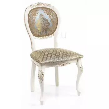 Стул Woodville Adriano 2 молочный с патиной 438321