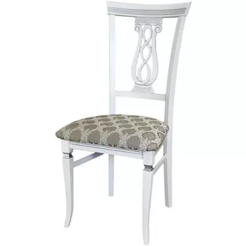 Стул Агнесс белый/серебро, Маркус серебро от фабрики Mebelik