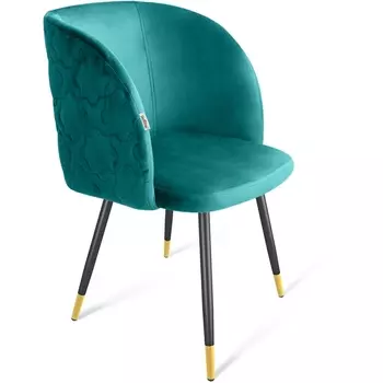 Стул альпийский бирюзовый/черный муар/золото Sheffilton SHT-ST33-1/S95-1 5540996301