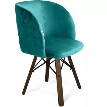 Стул альпийский бирюзовый/темный орех/черный Sheffilton SHT-ST33-1/S70 7402644901