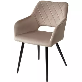 Стул ALLY BLUVEL-40 бежевый / черный каркас (M-City)