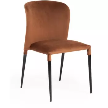 Стул ALVOR (mod. 715) коричневый barkhat 11/черный (ткань/металл) Tetchair 114053 15461