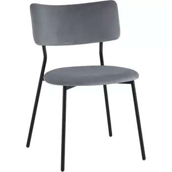 Стул Амелия велюр серо-голубой Stool Group арт.УТ000039955