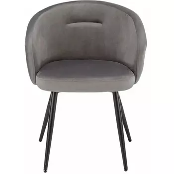 Стул Aurora Luminary Hesby (Металл/Велюр, Серый) арт.HSBI_DC115_grey