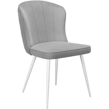 Стул B22 GREY, ножки белые Dikline 00-00060789