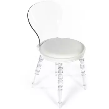 Стул Babel белый с прозрачными ножками (Bradex Home)