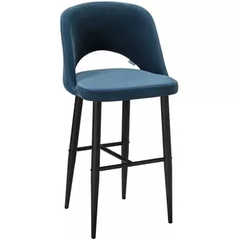 Стул Бар.Lars Diag blue/черный R-Home арт.410220152h_Diag blue_черн_БАР