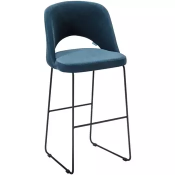 Стул Бар. Lars Diag blue/Линк R-Home арт.410220150h_Diag blue_черн_БАР
