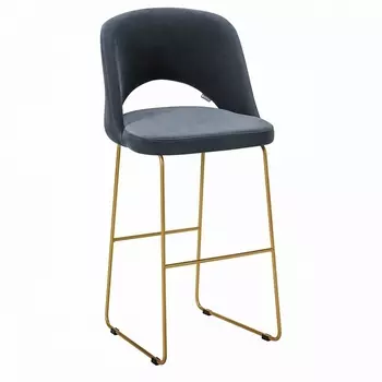 Стул Бар. Lars Diag grey/Линк золото R-Home арт.410220131h_Diag grey_золото_БАР