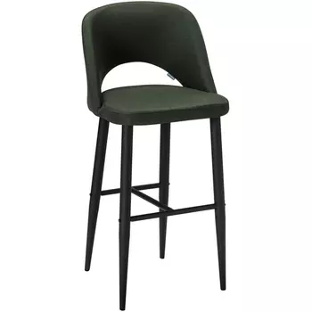 Стул Бар.Lars тёмно-зеленый/черный R-Home арт.410220122h_Dark_Green_черн_БАР