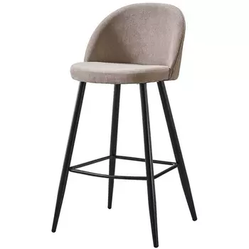 Стул барный 373B TD3052-11/черный ESF DC373B beige/black3052-11