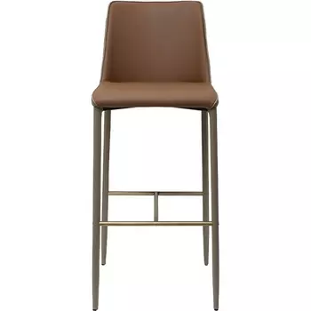 Стул барный экокожа терракота/бежевый 55*44*103см Garda Decor арт.163YH-16995