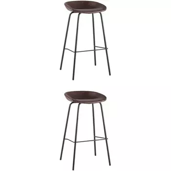 Стул барный Beetle Lite PU коричневый 2 шт Stool Group (арт.УТ000038319)