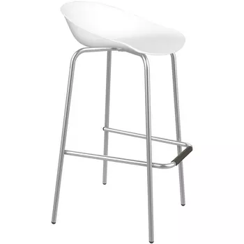 Стул барный белый/хром лак Sheffilton SHT-ST19/S29 8030296505