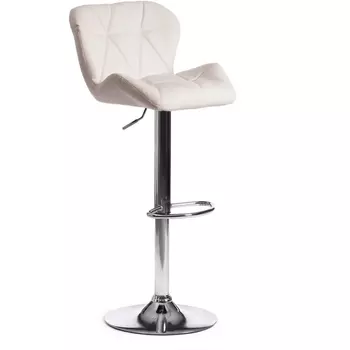 Стул барный BIAGGIO (mod. KY717) / 1 шт. в упаковке (Металл,Экокожа /Белый,Хром) Tetchair