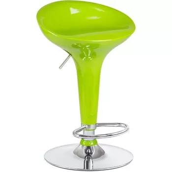 Стул барный (салатовый) Dobrin 1004-LM BOMBA BOMBA, цвет сиденья салатовый, основания хром