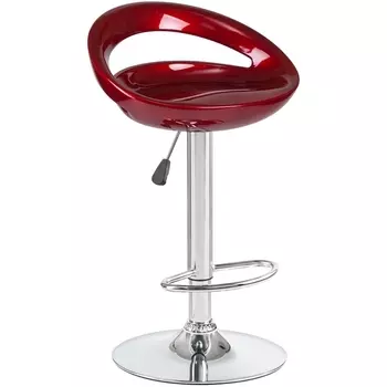 Стул барный (бордовый металлик) Dobrin 1010-LM DISCO DISCO, цвет сиденья бордовый металлик, основания хром