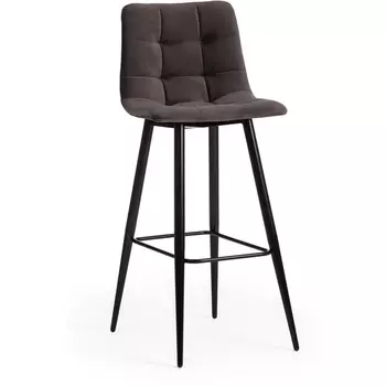 Стул барный CHILLY (mod.7095б) / 1 шт. в упаковке (Ткань,Металл /Темно-серый,Черный) Tetchair