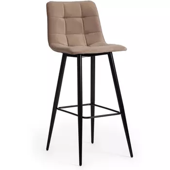 Стул барный CHILLY (mod.7095б) / 1 шт. в упаковке (Ткань,Металл /Бежевый,Черный) Tetchair