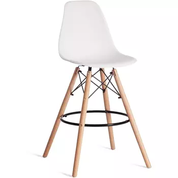 Стул барный Cindy Bar Chair (mod. 80) / 1 шт. в упаковке Tetchair (Дерево бук,Металл,Пластик/Белый) арт.19642