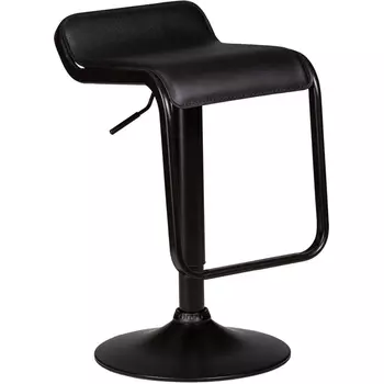 Стул барный (черный) Dobrin 3021-BlackBase-LM CRACK BLACK BLACK, цвет сиденья черный