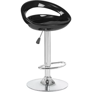 Стул барный (чёрный) Dobrin 1010-LM DISCO DISCO, цвет сиденья черный, основания хром