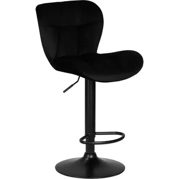 Стул барный DOBRIN BARNY BLACK (черный велюр (MJ9-101)) Dobrin