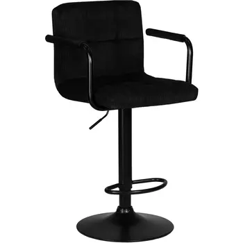 Стул барный DOBRIN KRUGER ARM BLACK (черный вельвет (LAR-E2041-52)) Dobrin