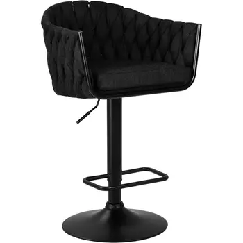 Стул барный DOBRIN LEON (черная ткань (LAR-275-50)) Dobrin