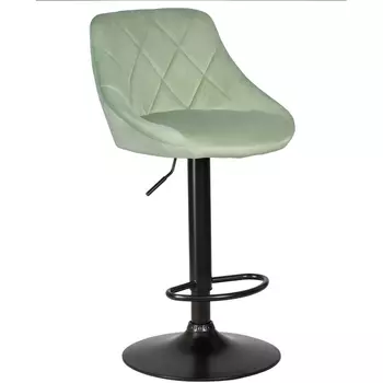 Стул барный (мятный велюр (MJ9-87)) Dobrin 5007_BlackBase-LM LOGAN BLACK BLACK, мятный (MJ9-87), цвет основания черный