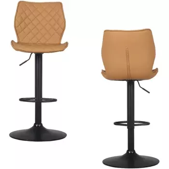 Стул барный Dome экокожа коричневый 2 шт Stool Group арт.УТ000039935