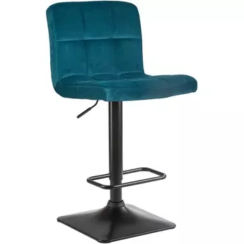 Стул барный (морской велюр (MJ9-99)) Dobrin 5018-LM DOMINIC DOMINIC, цвет сиденья морской волны (MJ9-99), основания черный