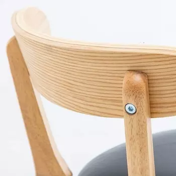 Стул барный Elevate Zenith Hesby Экокожа/Черный арт.HSBI_B016_wooden