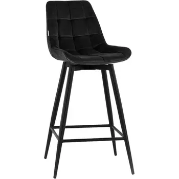 Стул барный Флекс с поворотным механизмом велюр черный Stool Group арт.УТ000040031