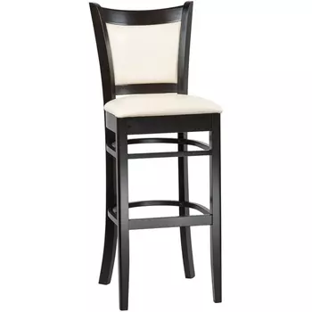 Стул барный (капучино, кремовый) Dobrin 9191-LMU GARRY BAR BAR, цвет сиденья кремовый, дерева капучино