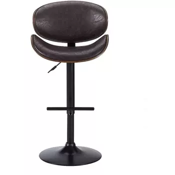 Стул барный JY1076 коричневый/черный ESF brown/black