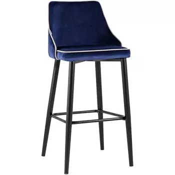 Стул барный Коби велюр синий (Stool Group)