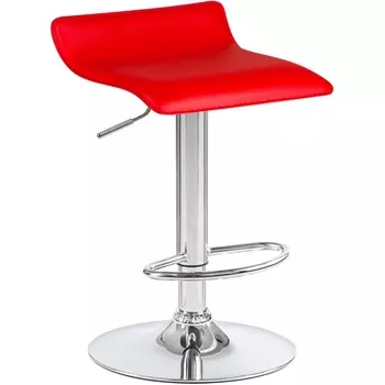 Стул барный (красный) Dobrin 3013-LM TOMMY TOMMY, цвет сиденья красный, основания хром
