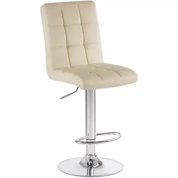 Стул барный KRUGER (кремовый) Dobrin 5009-LM KRUGER, цвет сиденья кремовый, основания хром