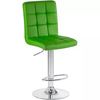Стул барный KRUGER (зелёный) Dobrin 5009-LM KRUGER, цвет сиденья зеленый, основания хром