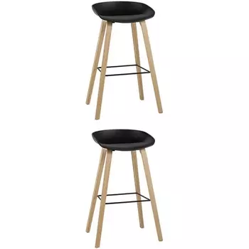 Стул барный LIBRA ЧЕРНЫЙ 2 шт Stool Group (арт.УТ000038343)